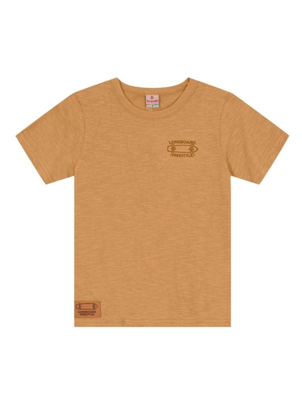 Vista 2 Camiseta Flamê Infantil Menino de Skate Marrom Brandili Brandili