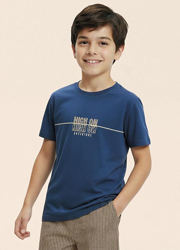 Camiseta High On Adventure Anti Odor Azul Escuro