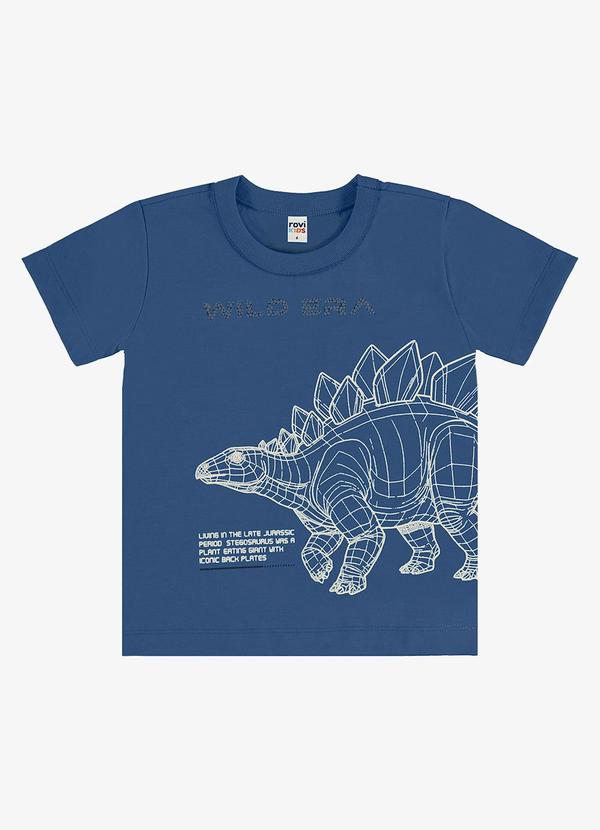 Camiseta Infantil com Estampa Azul