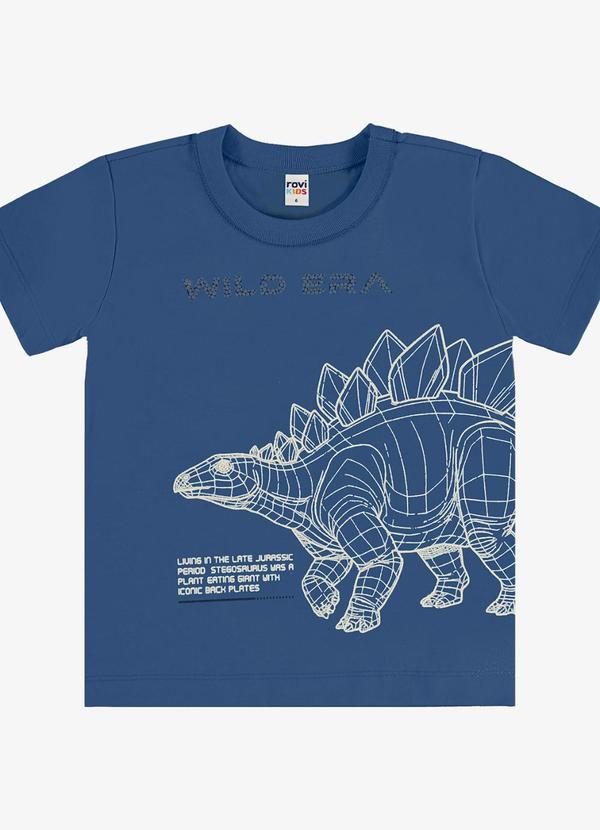 Camiseta Infantil com Estampa Azul