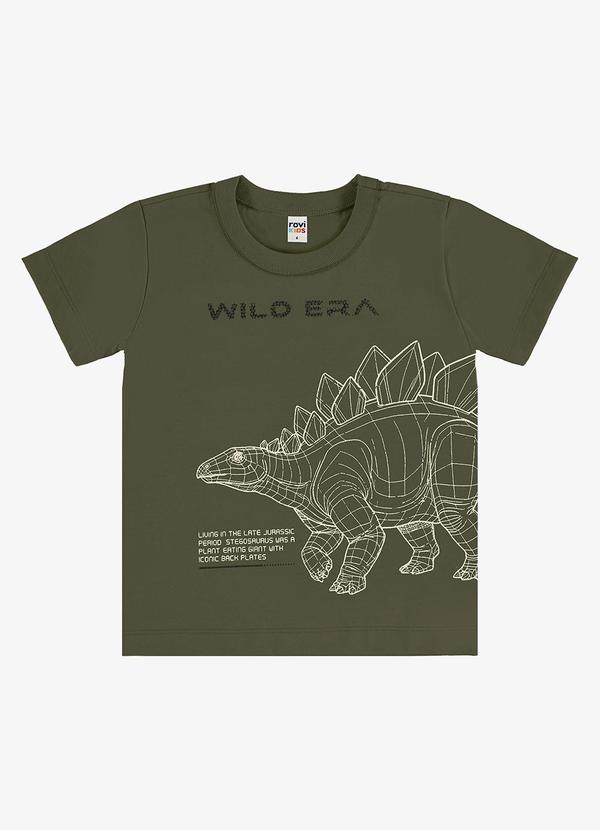 Camiseta Infantil com Estampa Verde