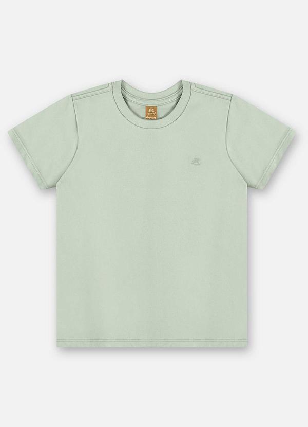 Camiseta Infantil Masculina Algodão Verde