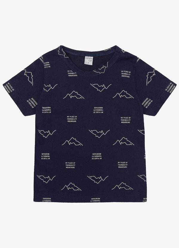 Camiseta Infantil Masculina Animais Azul
