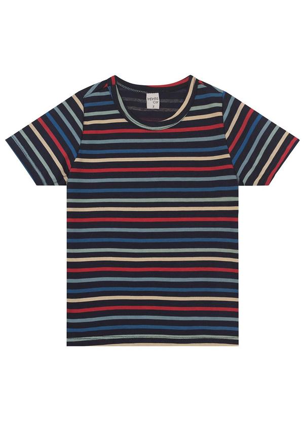 Camiseta Infantil Masculina Animais Azul