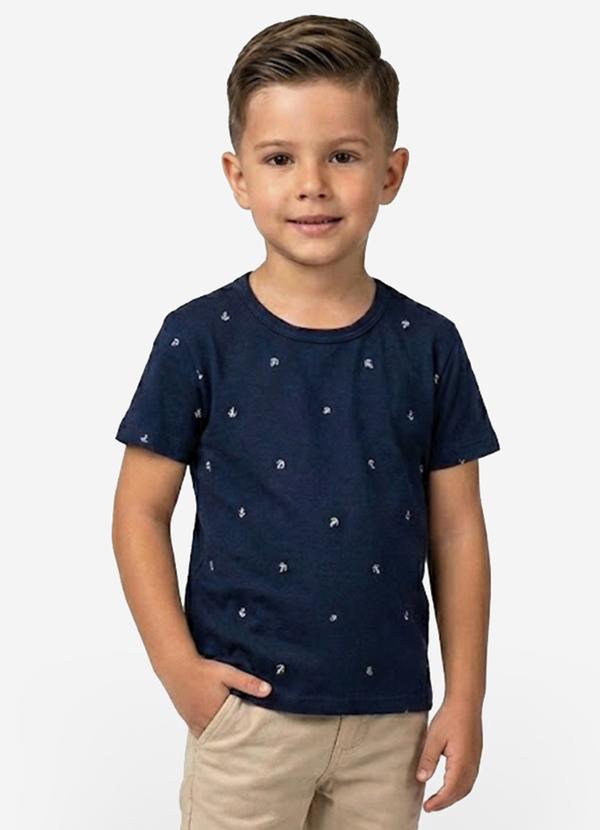 Vista 2 Camiseta Infantil Masculina Animais Azul INFINITA COR INFINITA COR