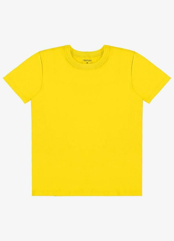 Vista 2 Camiseta Infantil Menino Básica Amarelo Rovi Kids Rovi Kids