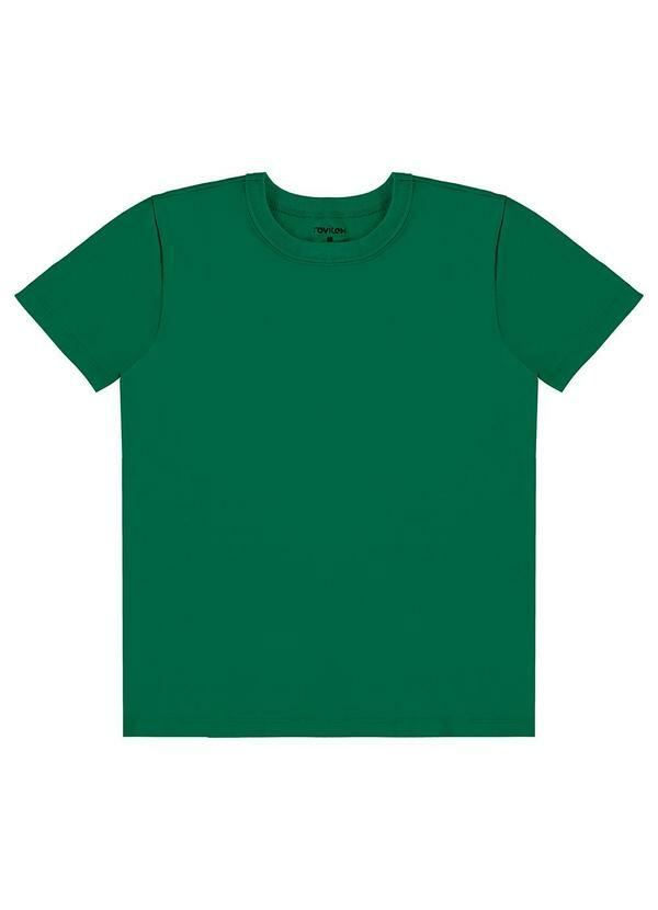Camiseta Infantil Masculina Básica Verde