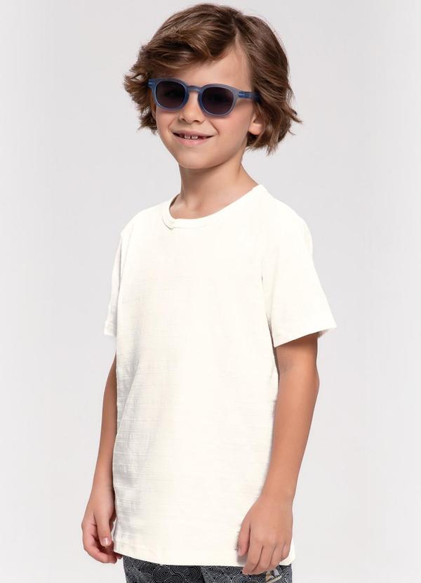 Vista 2 Camiseta Infantil Menino Básicos Bege Trick Nick Trick Nick