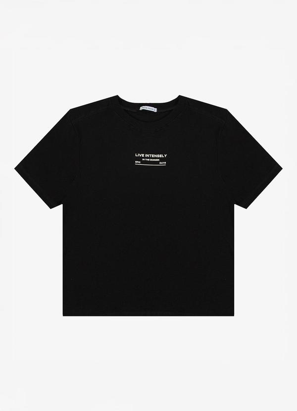 Camiseta Infantil Masculina Malhão Preto