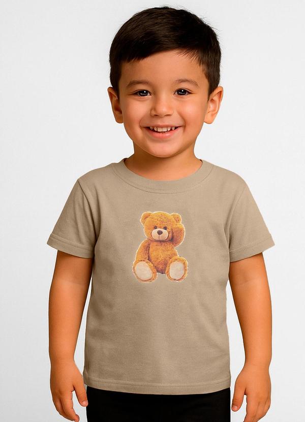 Vista 2 Camiseta Infantil Masculina Marrom Trick Nick Trick Nick