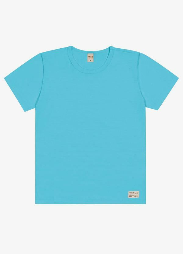 Vista 2 Camiseta Infantil Menino Meia Malha Azul Trick Nick Trick Nick