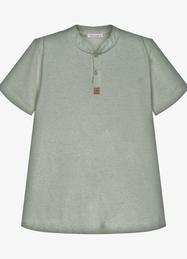 Camiseta Infantil Masculina Meia Malha Verde