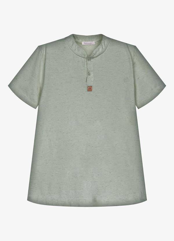 Camiseta Infantil Masculina Meia Malha Verde