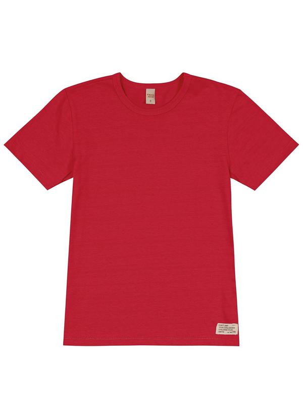 Vista 2 Camiseta Infantil Menino Meia Malha Vermelho Trick Nick Trick Nick