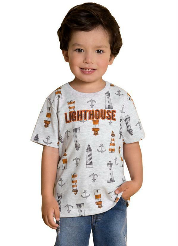 Vista 2 Camiseta Infantil MeninoMescla Milon Milon