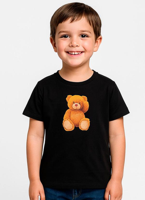 Vista 2 Camiseta Infantil Masculina Preto Trick Nick Trick Nick