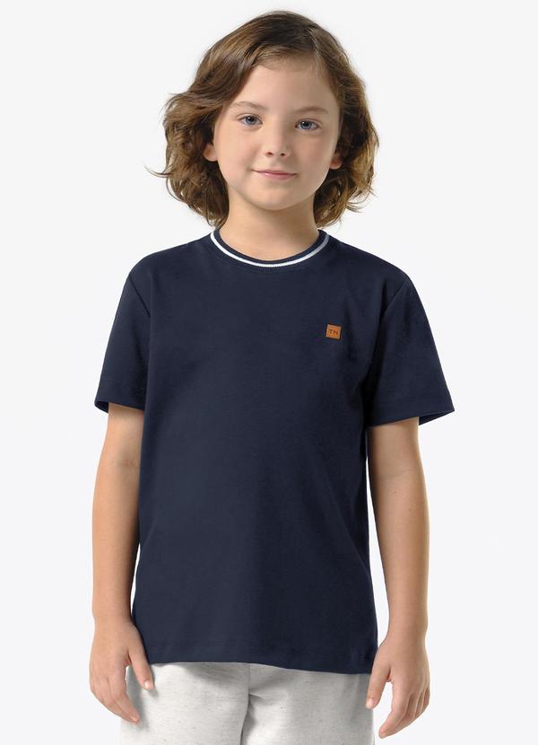 Camiseta Infantil Masculina Suedine Azul