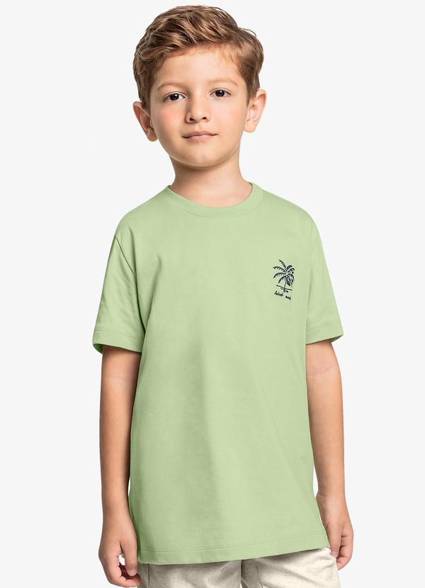 Vista 2 Camiseta Infantil Masculina Verde Trick Nick Trick Nick