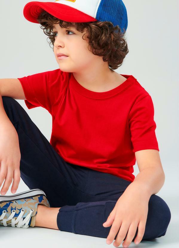 Vista 2 Camiseta Infantil MeninoVermelho Rovi Kids Rovi Kids