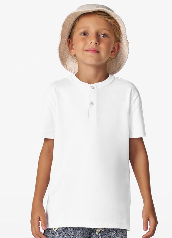 Vista 2 Camiseta Infantil Masculino Cotton Leve Branco Trick Nick Trick Nick