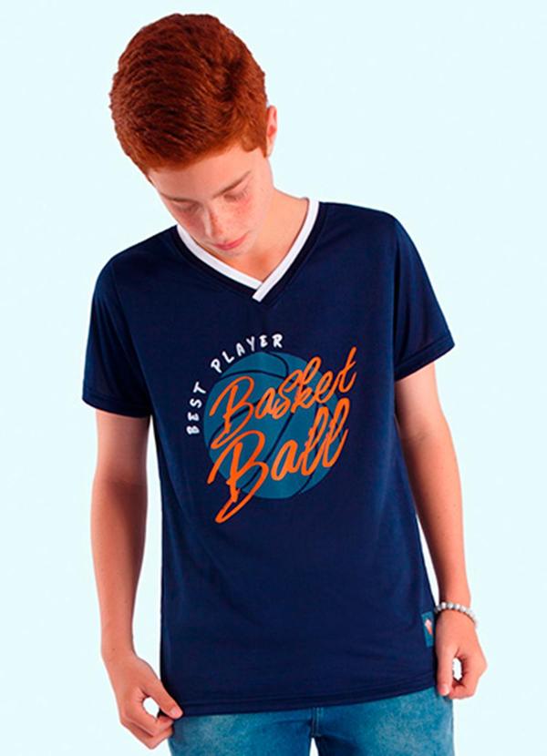 Camiseta Infantil Menino Azul