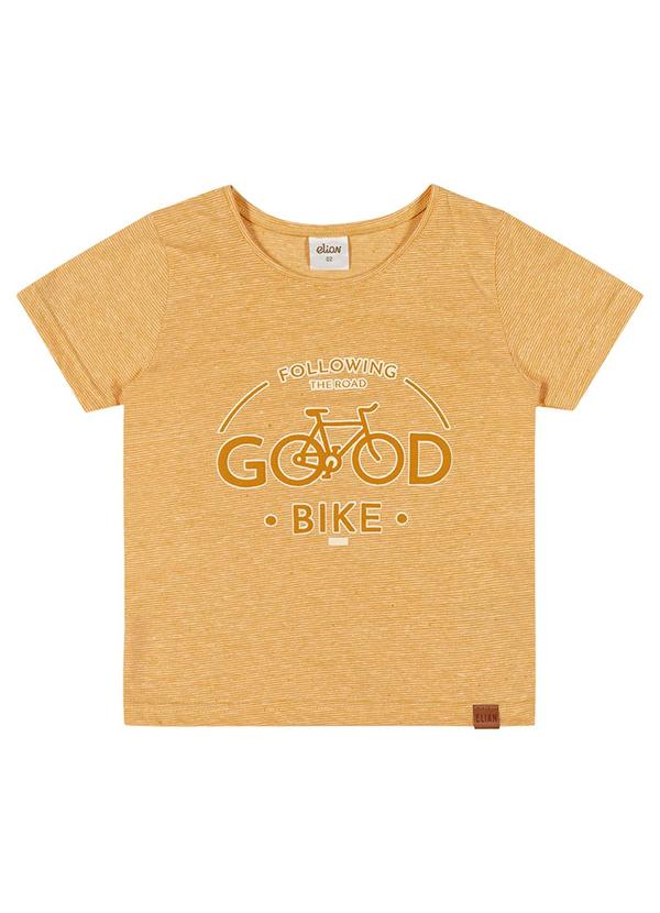 Vista 2 Camiseta Infantil Menino Casual Elian Amarelo Elian
