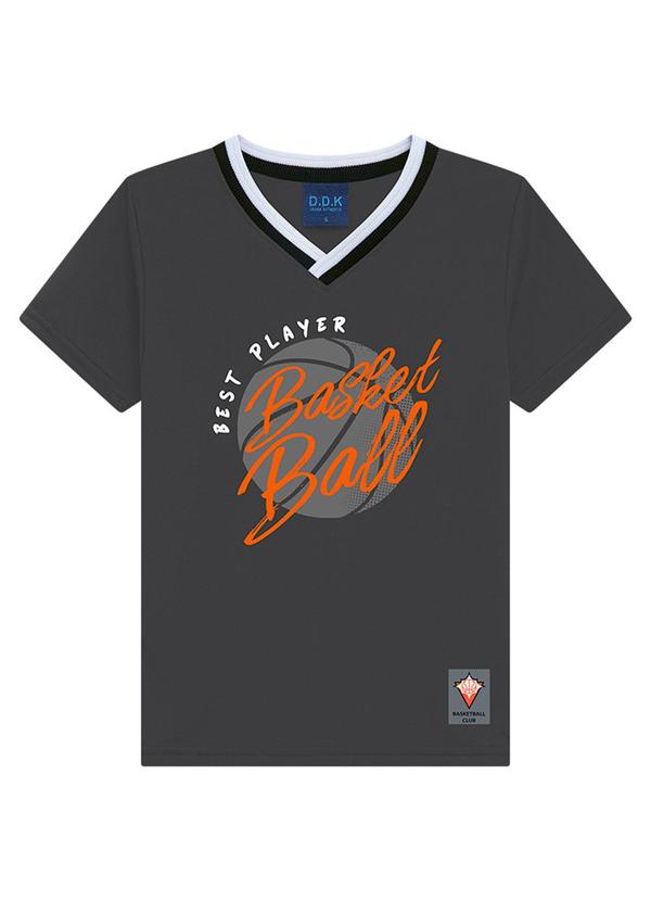 Camiseta Infantil Menino Cinza