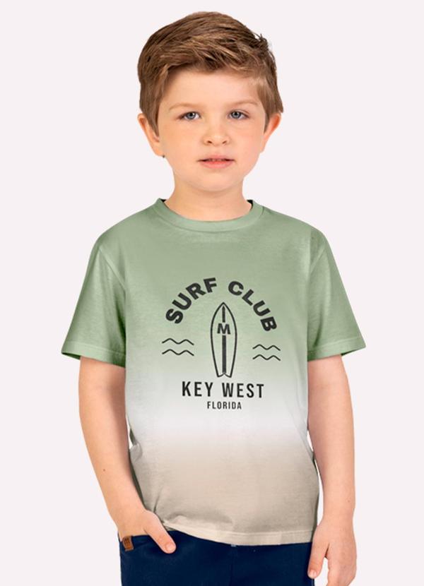 Camiseta Infantil Menino com Degradê Verde