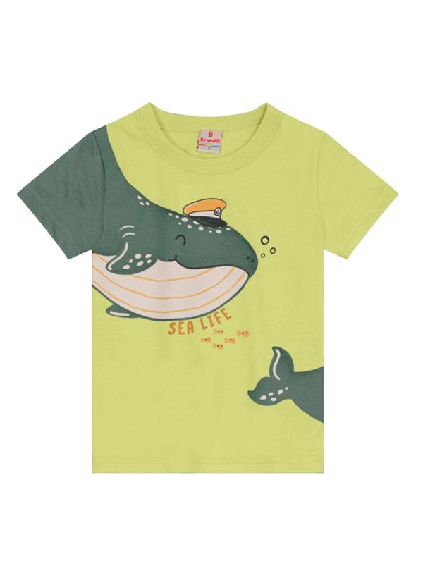 Vista 2 Camiseta Infantil Menino de Baleia Verde Brandili Brandili