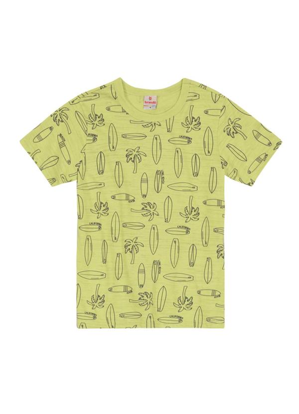 Vista 2 Camiseta Infantil Menino de Surf Verde Brandili Brandili