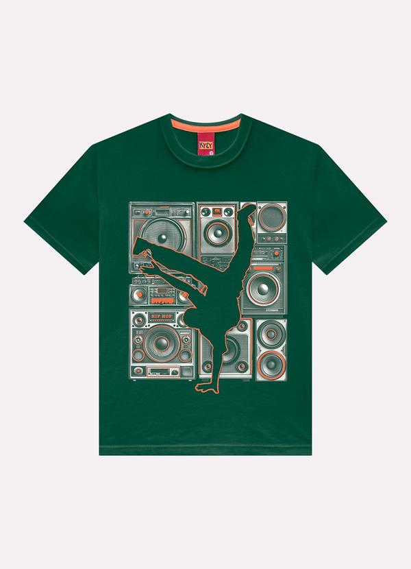 Camiseta Infantil Menino em Algodão Verde