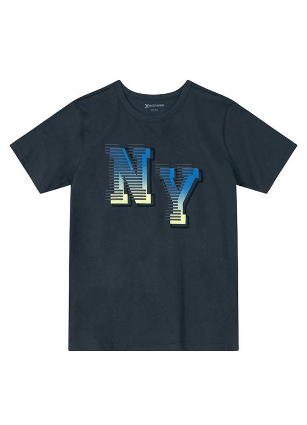 Vista 2 Camiseta Infantil Menino em Malha Cinza Extreme Extreme