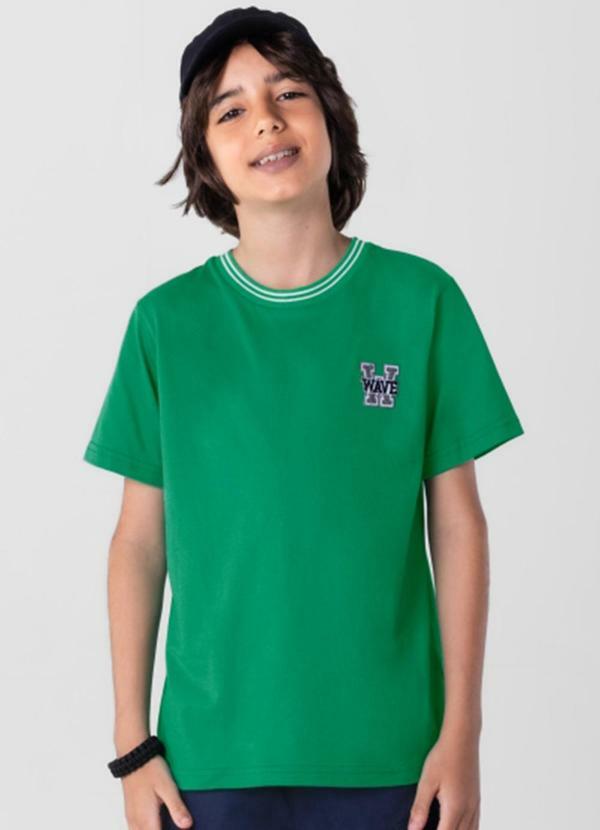 Vista 2 Camiseta Infantil Menino em Malha Verde Extreme Extreme