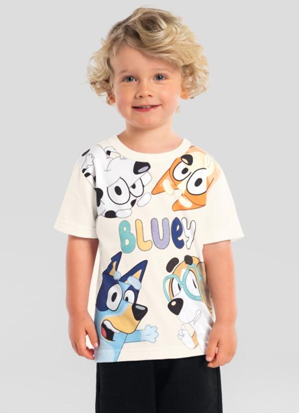 Camiseta Infantil Menino em Meia Malha Bege