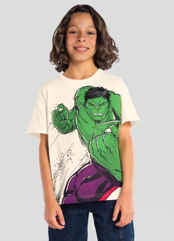 Camiseta Infantil Menino em Meia Malha Bege