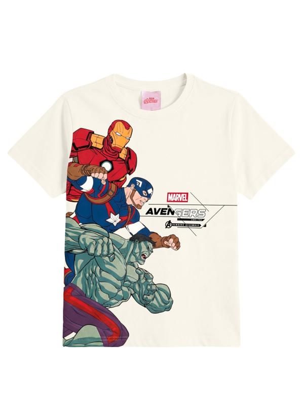 Camiseta Infantil Menino em Meia Malha Bege
