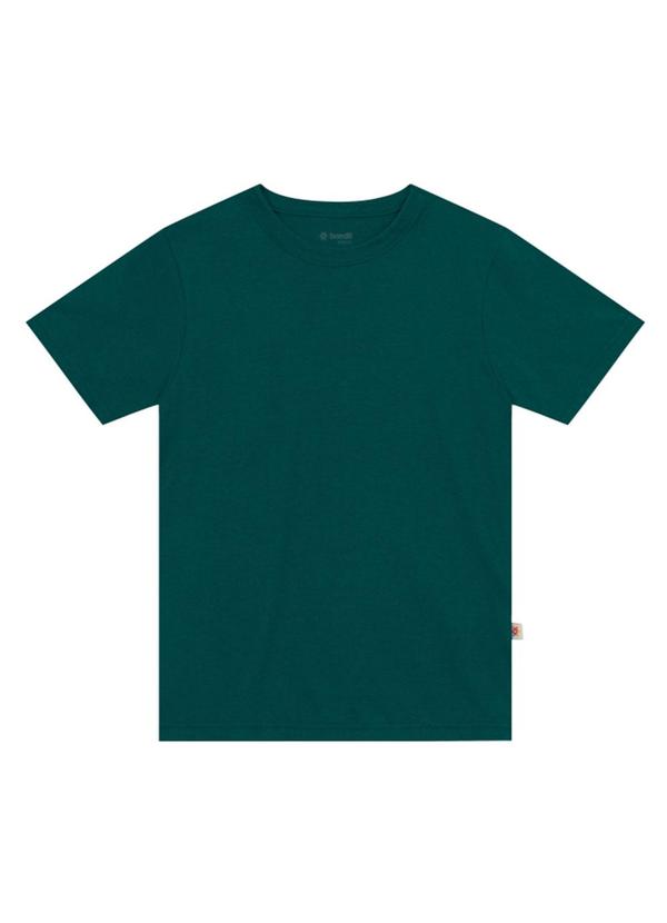 Vista 2 Camiseta Infantil Menino em Meia Malha Verde Brandili Brandili