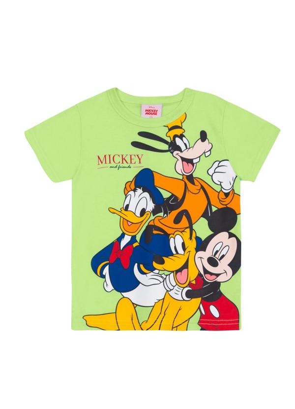 Camiseta Infantil Menino em Meia Malha Verde