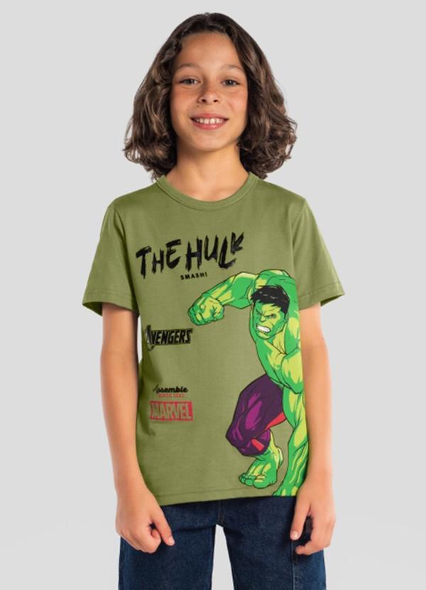 Camiseta Infantil Menino em Meia Malha Verde