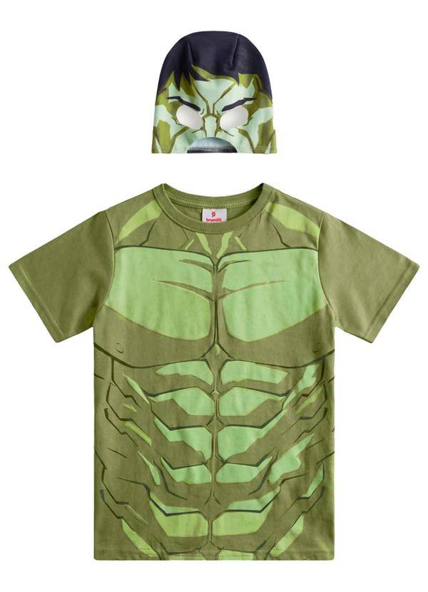 Camiseta Infantil Menino em Meia Malha Verde