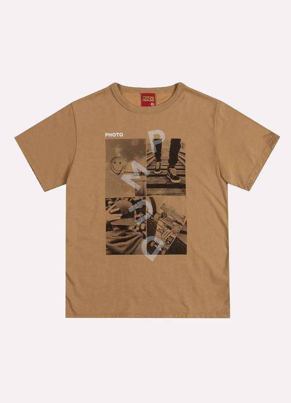 Camiseta Infantil Menino Estampa Amarelo