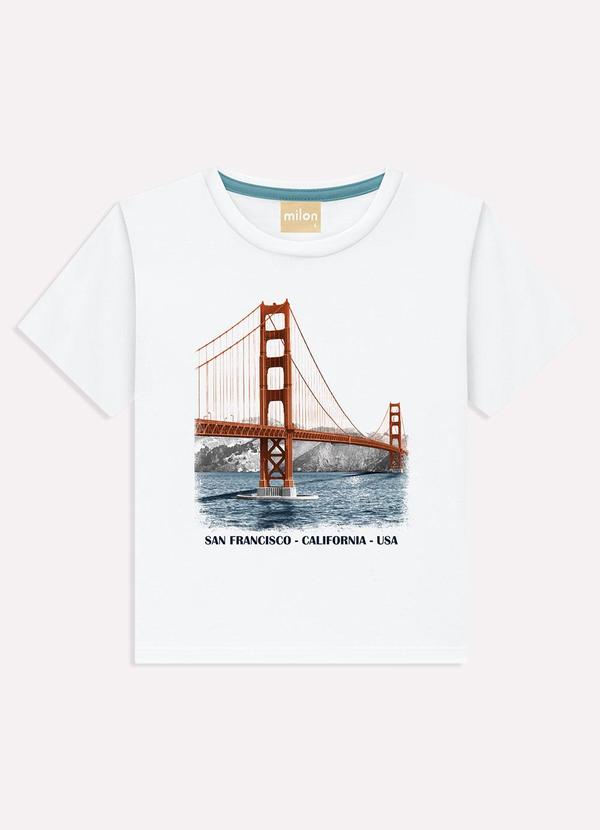 Camiseta Infantil Menino Estampa Branco