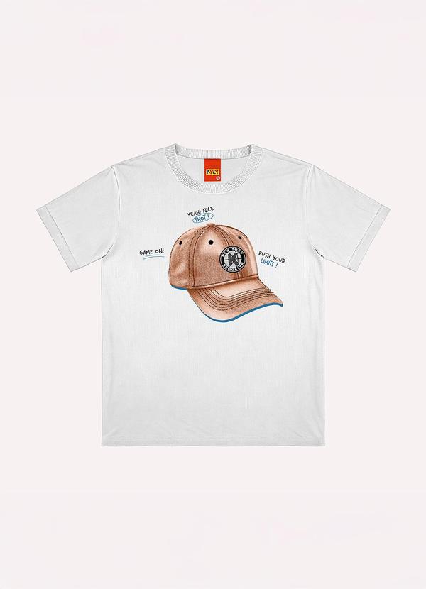 Vista 2 Camiseta Infantil Menino Estampa Branco Kyly Kyly