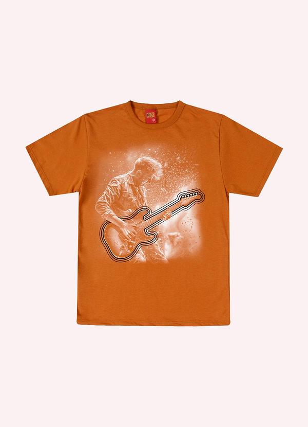 Vista 2 Camiseta Infantil Menino Estampa Kyly Marrom Kyly