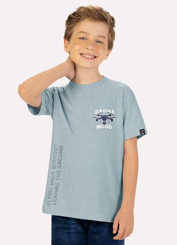 Camiseta Infantil Menino Lettering Azul