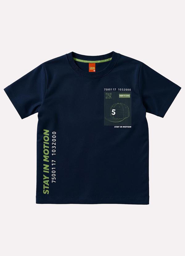 Camiseta Infantil Menino Lettering Azul