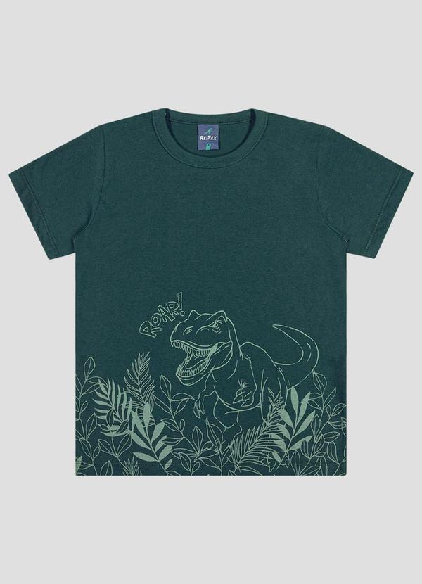 Camiseta Infantil Menino Meia Malha Verde