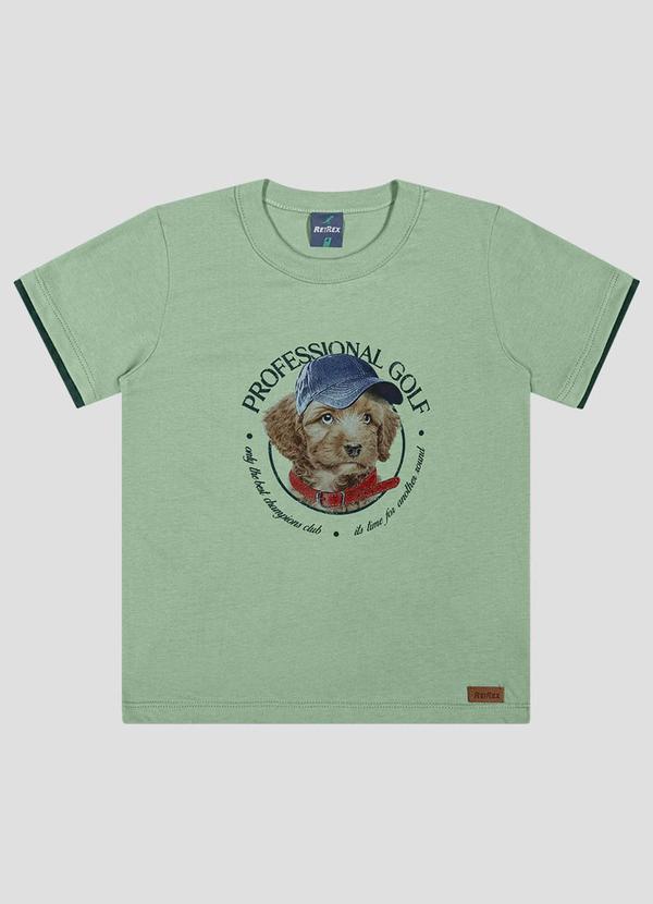 Camiseta Infantil Menino Meia Malha Verde