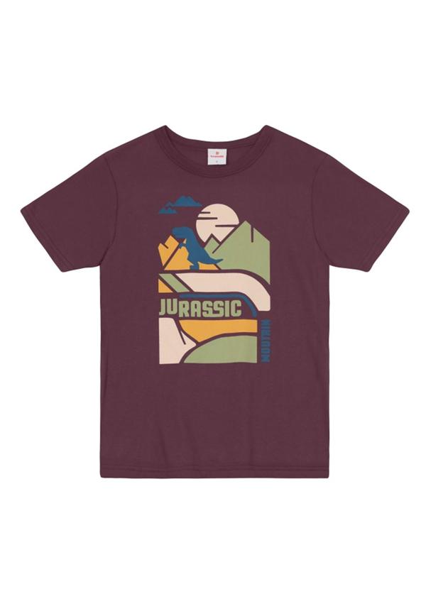 Camiseta Infantil Menino em Meia Malha Marrom