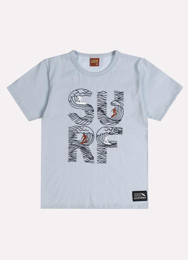 Camiseta Infantil Menino Surf Azul